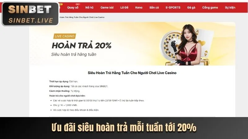 Thưởng chào mừng Kimsa Casino